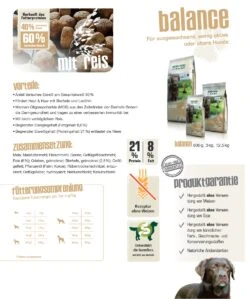 Bewi Dog Balance 12,5kg -Tiernahrung balancebersicht1